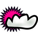 download Clouds clipart image with 270 hue color