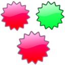 download Stars 6 clipart image with 135 hue color