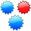 download Stars 6 clipart image with 0 hue color