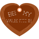download Be My Valentine Heart Shaped Gift Tag clipart image with 45 hue color