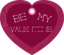 Be My Valentine Heart Shaped Gift Tag