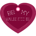 Be My Valentine Heart Shaped Gift Tag