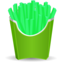 download French Fries clipart image with 90 hue color