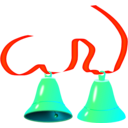 download Bells clipart image with 315 hue color