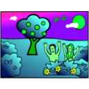 download Adam Eve Happy clipart image with 90 hue color