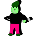 download Singer 2 clipart image with 90 hue color