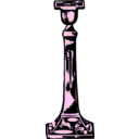download Antique Candleholder clipart image with 180 hue color