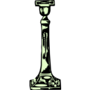 download Antique Candleholder clipart image with 270 hue color