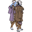 download Suspicious Men clipart image with 180 hue color