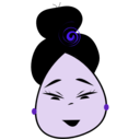 download Happy Japanese Woman clipart image with 270 hue color