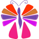 download Butterfly clipart image with 315 hue color