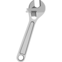 download Adjustable Wrench clipart image with 45 hue color