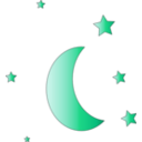 download Crescent Icon clipart image with 315 hue color