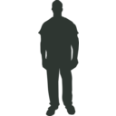 download Person Outline 1 clipart image with 315 hue color