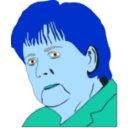 download Merkel clipart image with 180 hue color