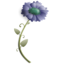 download Flower clipart image with 315 hue color