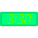 download Digital Clock clipart image with 90 hue color