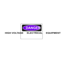 download Danger High Voltage Electrical Equipment clipart image with 270 hue color