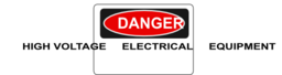 Danger High Voltage Electrical Equipment