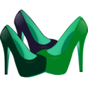 download Women Heels clipart image with 135 hue color