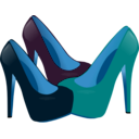 download Women Heels clipart image with 180 hue color