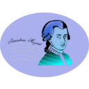 download Mozart clipart image with 180 hue color