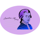 download Mozart clipart image with 225 hue color