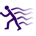 download Runner Simple With Wake Marks clipart image with 270 hue color