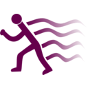 download Runner Simple With Wake Marks clipart image with 315 hue color