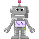 download Open Mouthed Robot clipart image with 90 hue color