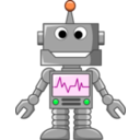 download Open Mouthed Robot clipart image with 135 hue color