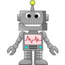 download Open Mouthed Robot clipart image with 180 hue color