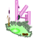 download Fountain From Japan clipart image with 270 hue color