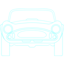 download Shelby Cobra Blueprint clipart image with 180 hue color