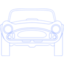 download Shelby Cobra Blueprint clipart image with 225 hue color