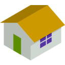 download Cm Isometric Home clipart image with 45 hue color