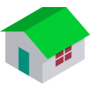 download Cm Isometric Home clipart image with 135 hue color