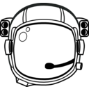 download Astronauts Helmet clipart image with 180 hue color