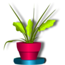download Flower And Flowerpot clipart image with 315 hue color