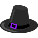 download Pilgrim Hat With Black Band clipart image with 225 hue color