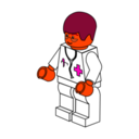 download Lego Town Doctor clipart image with 315 hue color