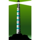 download Lighthouse clipart image with 180 hue color