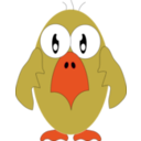 download Green Bird clipart image with 315 hue color