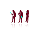 download Business People Siluete clipart image with 135 hue color