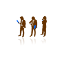 download Business People Siluete clipart image with 180 hue color