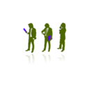 download Business People Siluete clipart image with 225 hue color