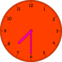 download Clock clipart image with 315 hue color