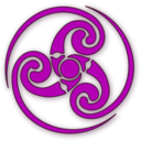 download Celtic clipart image with 180 hue color