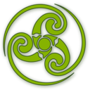 download Celtic clipart image with 315 hue color