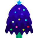 download Christmas Tree clipart image with 135 hue color